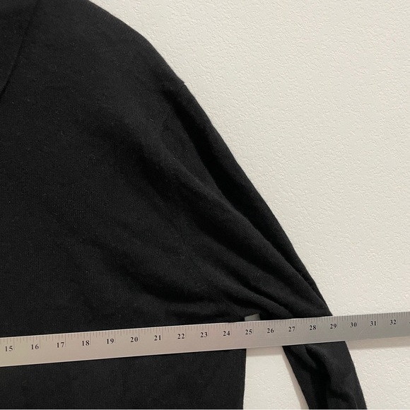 Lands’ End Cashmere Sweater Polo Black Long Sleeve Mens XL 46 - 48 - Picture 5 of 9
